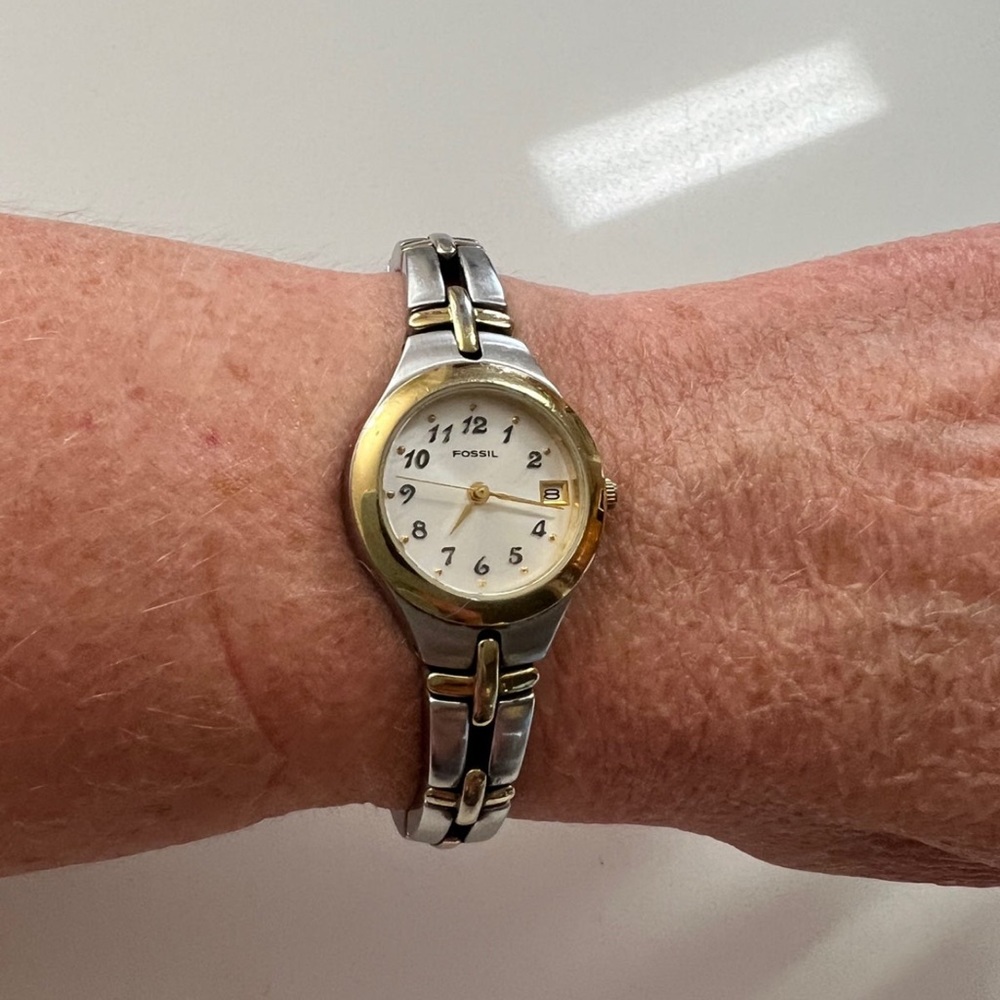 Silver/Gold Fossil Bracelet Watch